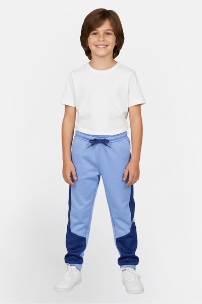adidas Kids Boy Brand Logo Sweatpants, Blue