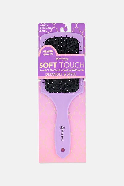 Expressions Soft Touch Paddle Hair Brush, Purple