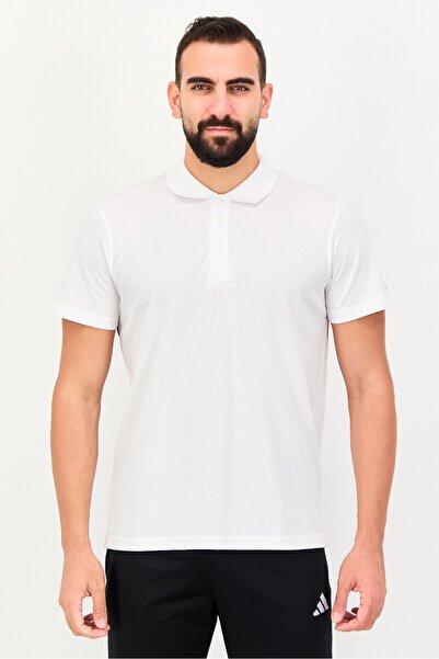 adidas Men Sportswear Fit Short Sleeve Outdoor Polo Shirt, White