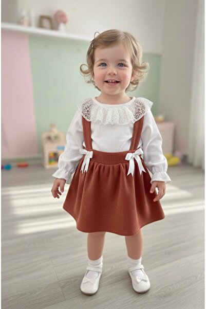 MİSS MİYA Kız çocuk Bodyli salopet Takım