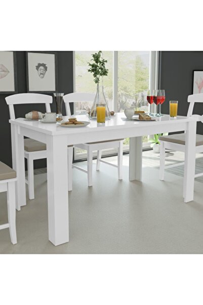 vidaxl Dining Table 140x80x75 cm White
