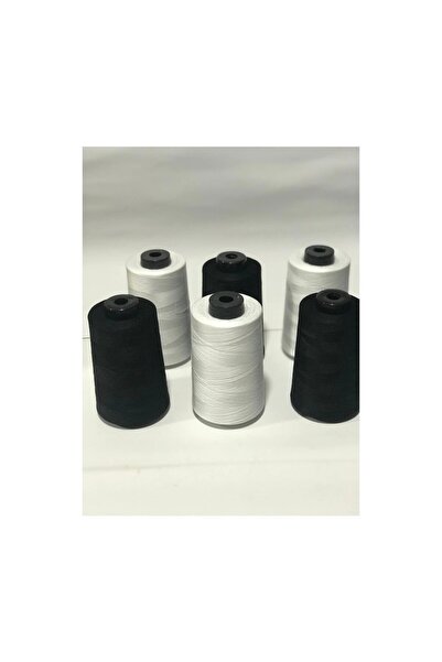 Boom town Türex 120 No Sewing Thread 3 Pieces Black 3 Pieces White