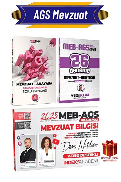 İndeks Akademi 2026 Yediiklim Mevzuat Anayasa Soru Bankası+Yediklim Mevzuat D...