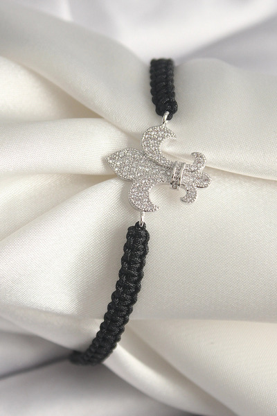 shopwave النحاس الفضة اللون الزركون حجر الزنبق الشكل Asanrsörlü مكرامية نموذج...