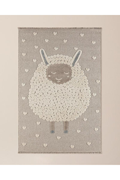 Madame Coco Mouton Halı - Bej - 120x180 cm