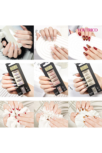 Youtrico 9 boxes Press On False Nails,In Various Styles,Surprise 'Blind Box' ...