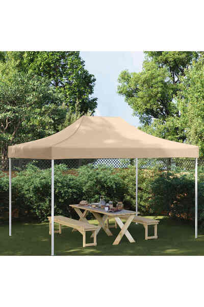 vidaxl Party Tent Roof 4.5x3 m Beige 270 g/m²