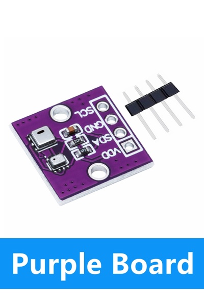 Choice1 مستشعر الضغط الجوي الرقمي عالي الدقة AHT20+BMP280 من Purple لقياس درج...