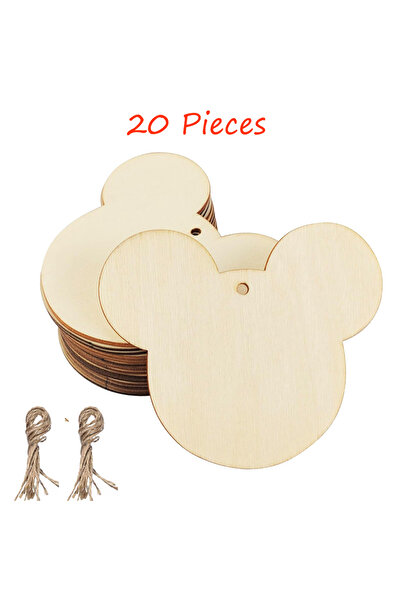 Choice 9-10 سم، 2 مم، عبوة من 20 رأس فأر، قطع خشبية غير مكتملة، 20 رأس فأر، ا...