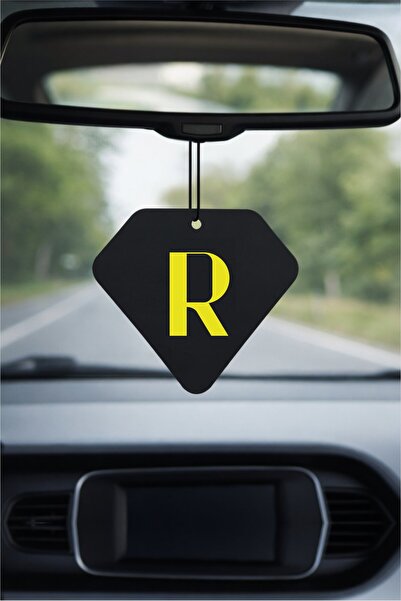 PROMOSYONİK R Harf Tasarımlı Bahar Esintisi Dekoratif Araç Kokusu ve Aksesuarı