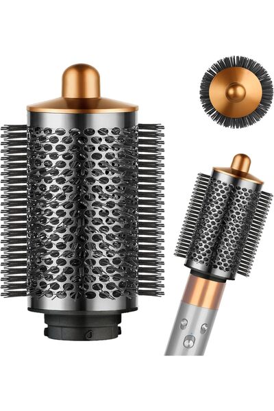 YTCHYYSK فرشاة تكثيف شعر دائرية كبيرة لملحقات جهاز دايسون إير راب، لون نيكل/ن...