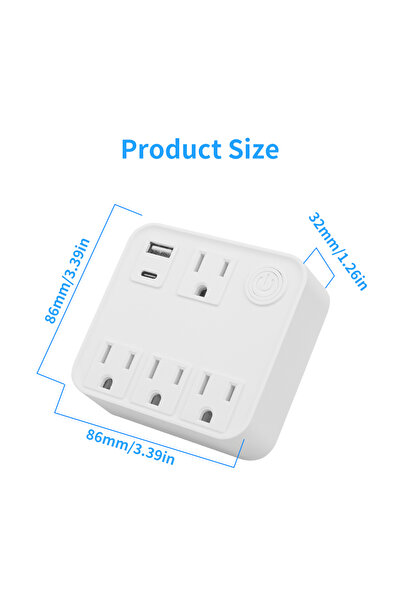 Choice Power Strip Tuya WiFi Smart Power Strip Energy-saving Metering High Ca...