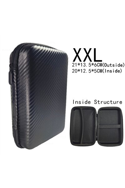 Choice حقيبة أدوات رقمية متعددة القياسات كبيرة جدًا، سوداء اللون، لحمل سماعات...