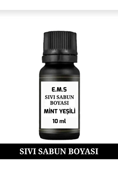 E.M.S AVM MİNT YEŞİLİ SIVI SABUN BOYASI SABUN BAZI BOYASI 10 ML 1.KALİTE.