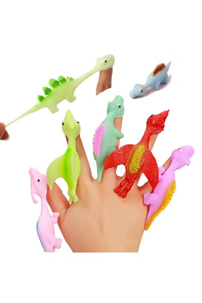 Choice 20 قطعة (10/20 قطعة) مقلاع أصابع ديناصور مرن، ألعاب أطفال، هدايا لحفلا...