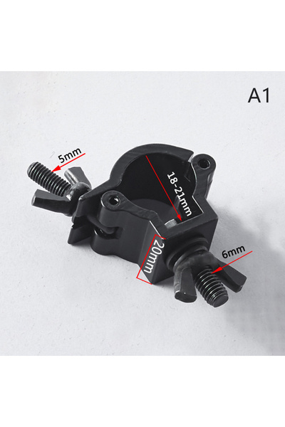 KOQZM A1 Aluminum Swivel Truss Clamp Scaffolding Hook Single Double-Ring Buck...