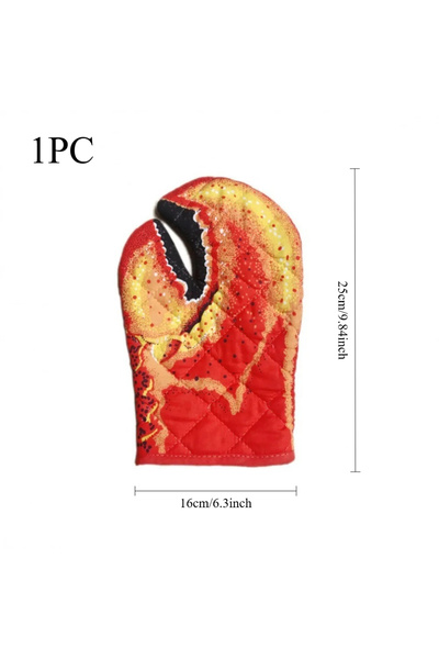 Choice 1PC Lobster Claw Oven Mitts Long Cotton Baking Insulation Gloves Micro...