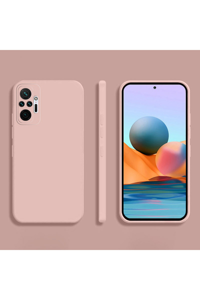 Choice جراب هاتف مربع وردي اللون من ريدمي نوت 10 إس، متوافق مع ريدمي نوت 10 ب...