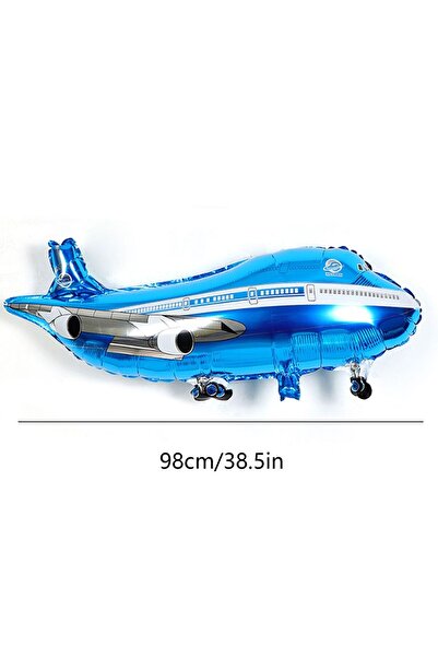 Choice Other DEEP BLUE 2pcs Large Blue Airplane Aluminum Film Balloon Boy Pil...