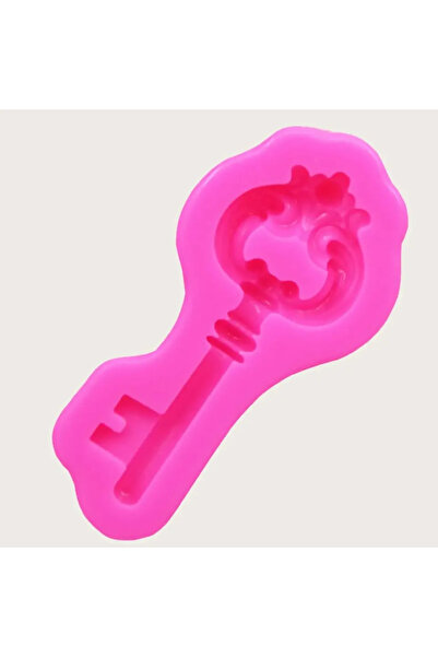 Choice Pink 1pc- Vintage key shaped silicone mold, sugar flipping cake chocol...