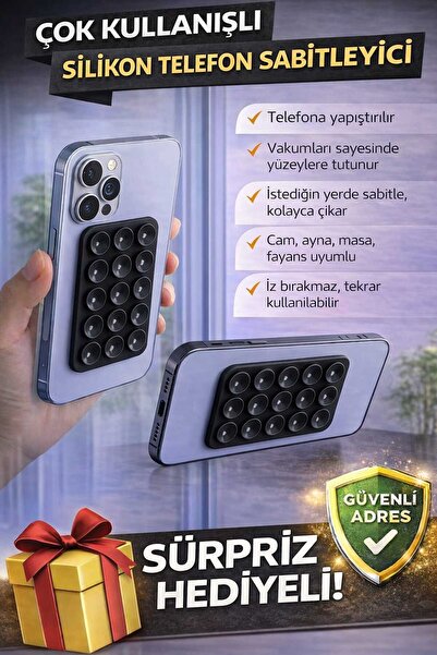 Hayatı Kolaylaştıran Ürünler Bibizde Çok Kullanışlı Silikon Vakumlu Telefon S...