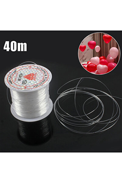 Choice 40m Clear Nylon Invisible Thread Fishing Wire Hanging Balloons Wire Je...