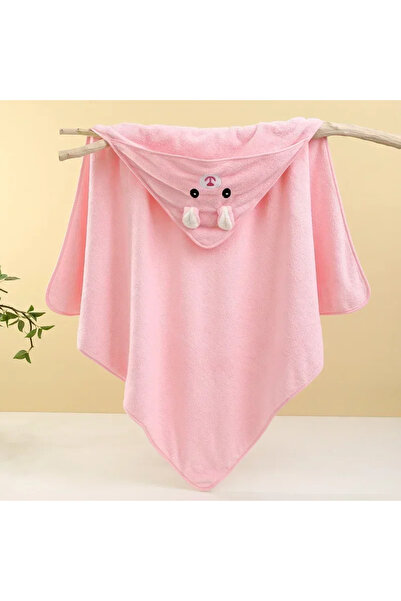 Choice منشفة حمام وردية ناعمة للأطفال الرضع، مقاس 80×80 سم، ماصة، لفافة لفّ ل...