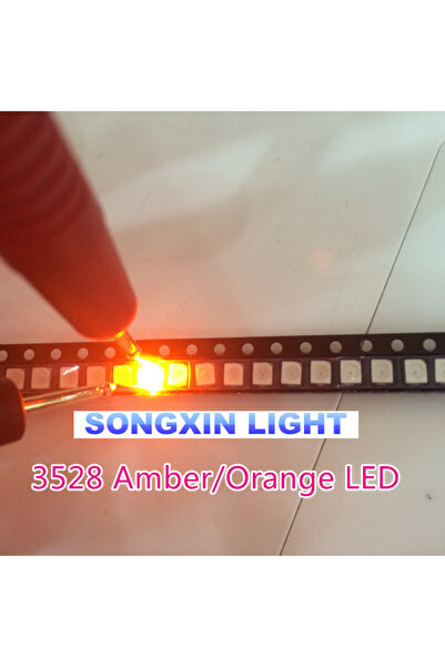 Choice 100PCS SMD Led 3528/1210 Orange/amber Smd/smt Plcc-2 High Quality Ultr...