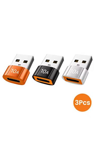 Choice B 3pcs mixed 10A OTG USB 3.0 To Type C Adapter USB C Male To USB Femal...