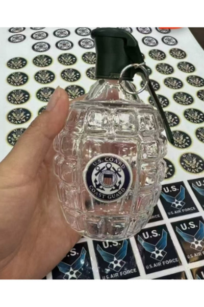 Choice3 زجاجة ويسكي على شكل قنبلة مصنوعة من زجاج البوروسيليكات عالي الجودة مع...