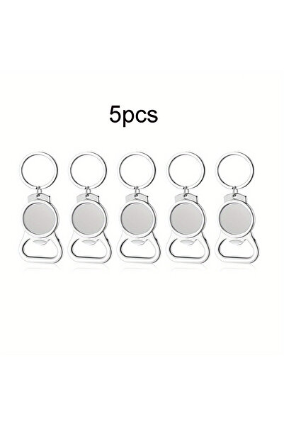 Choice RoundKeychain-5pcs 1pc/5pcs Sublimation Blanks Keychains Metal Bottle ...