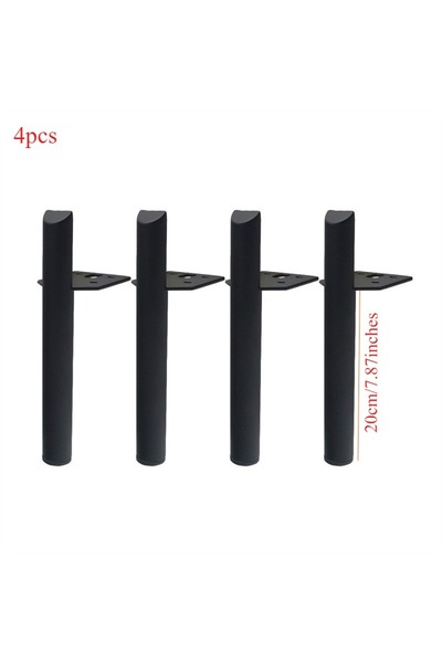 Choice black 20cm 4pcs 4pcs Chair Base Custom Made Matt Black Textural Furnit...