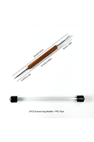 Choice 1pcs Dual Ended Stainless Steel Coffee Latte Art Needle with Wooden Ha...