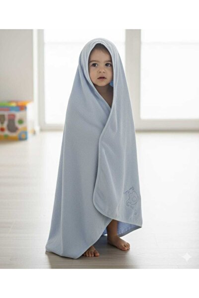 Pierre Cardin %100 Pamuklu Şapka Giydirmeli Kanguru 2li Unisex Bebek Bornoz Seti