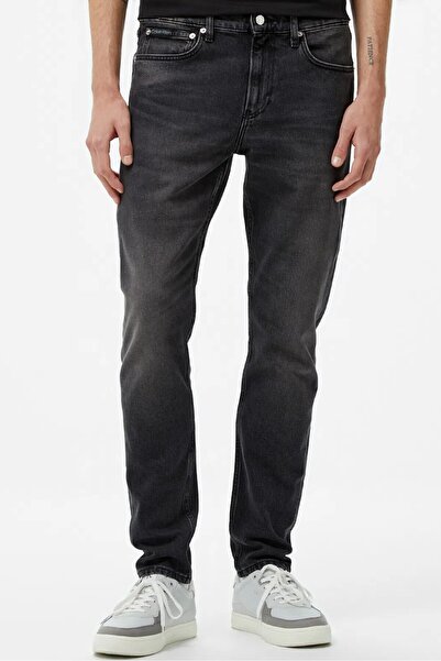 Calvin Klein Men's Slim Taper Jean Erkek Kot Pantolon Siyah