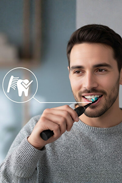 NEUTRON NTL-TB-01EB Şarjlı Sonik Diş Fırçası, Şarjlı Siyah Diş Fırçası