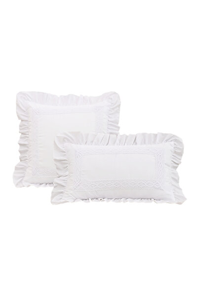 Choice 45x45cm Sunflower BUYNOW 1PC White Flannel Lace Pillowcase Simple Fren...