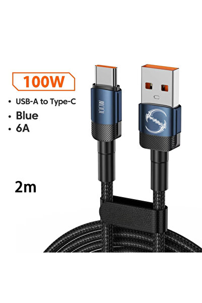 Choice XC009-lan-2m PD 100W Fast Charge 1m/2m/3m USB to Type C Cable Quick Ch...
