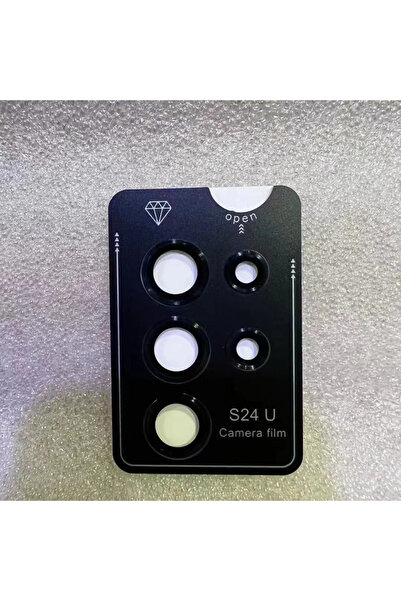 Choice واقي عدسة كاميرا من الزجاج المقوى المعدني الأسود لهاتف S25 Ultra، متوا...