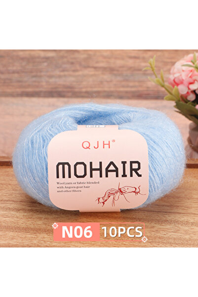 Choice N06 - 10PCS 10 PCS Premium Soft Mohair Crochet Yarn for DIY Knitting &...