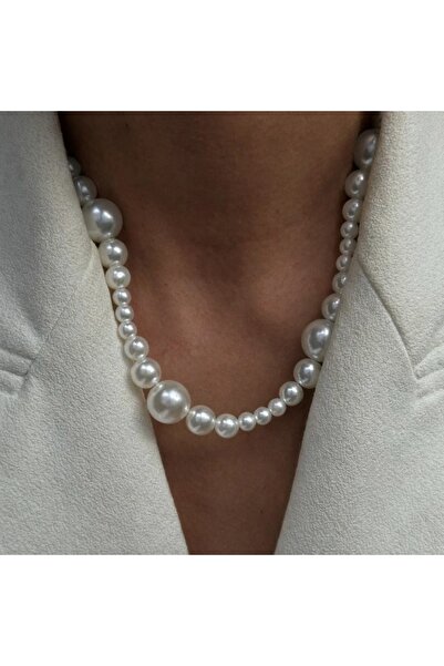 Bubbleatelier قلادة من اللؤلؤ 45+5 سم