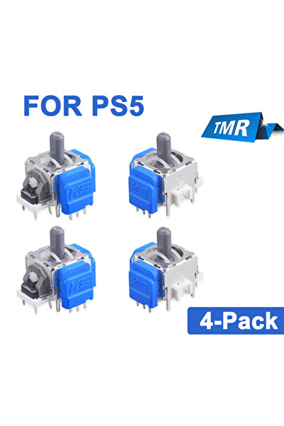 Choice 4 قطع من عصا التحكم الكهرومغناطيسية TMR لوحدة تحكم PS5، مجموعة استبدال...