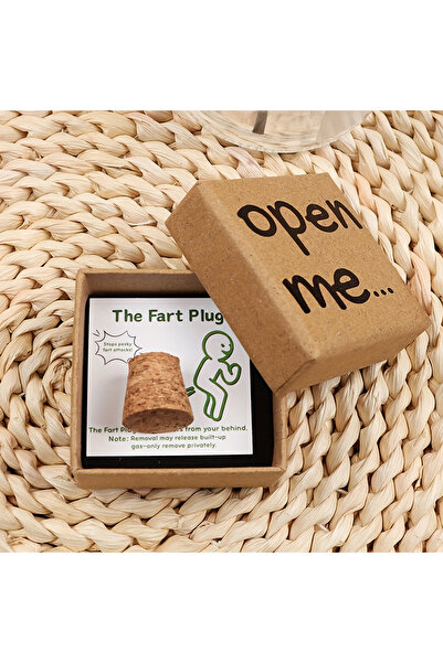 Choice مجموعة واحدة من سدادات الريح المضحكة من براون - علبة هدايا مزينة بشخصي...