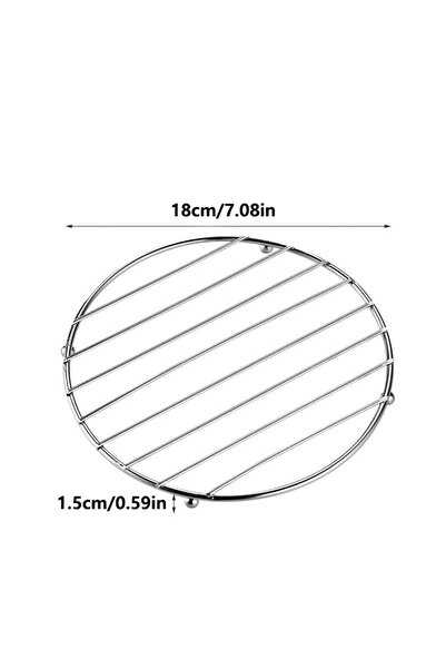 Choice1 18x18 cm Circle Drink Coasters Kitchen Tools Placemat Stainless Steel...