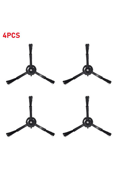 Choice 4 قطع من ملحقات فرشاة جانبية سوداء لروبوتات 1S Robork S5 S6 S5MAX S50 ...