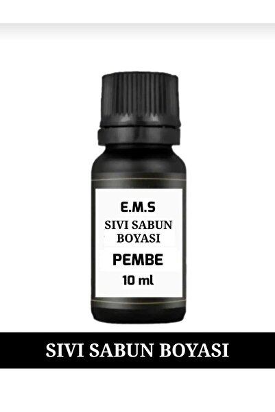 E.M.S AVM PEMBE SIVI SABUN BOYASI SABUN BAZI BOYASI 10 ML 1.KALİTE.