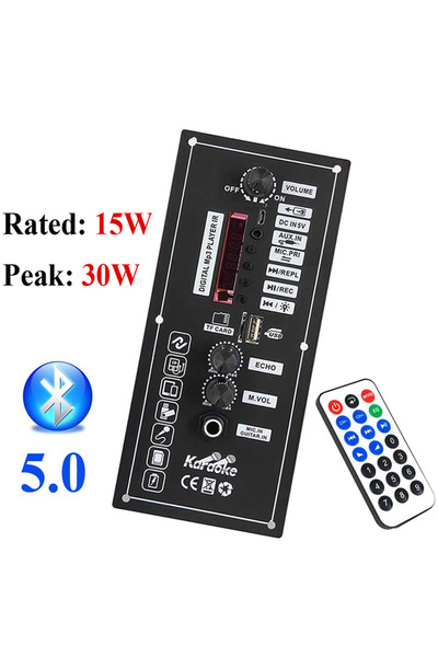 Choice مضخم صوت 803-3.7 فولت 30 واط، لوحة فك تشفير MP3 تعمل بتيار مستمر 5 فول...