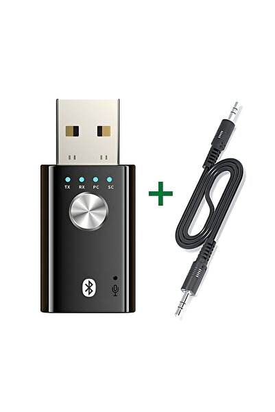 Choice1 جهاز إرسال واستقبال صوتي بتقنية بلوتوث USB 4 في 1 قياسي الإصدار القيا...