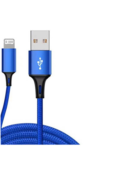 Choice كابل USB أزرق بطول 0.5 متر لأجهزة iPhone 11 و12 و13 و14 Pro Max و6 و7 ...