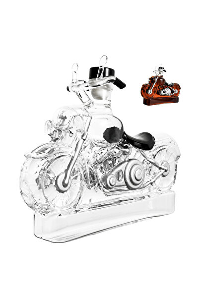 Choice زجاجة ويسكي موستانج شفافة اللون، مصنوعة من زجاج البوروسيليكات عالي الج...